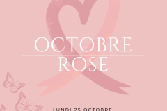 Rose et Rouge Femme Illustration Cancer du Sein Sensibilisation / Rose Octobre Instagram Publication
